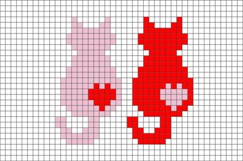 30 pixel art chat faciles pour débutants 6 30 pixel art chat faciles pour débutants 6