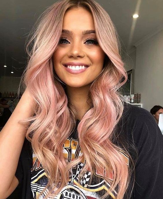 34 top idées de colorations cheveux rose gold 37 34 top idées de colorations cheveux rose gold 37