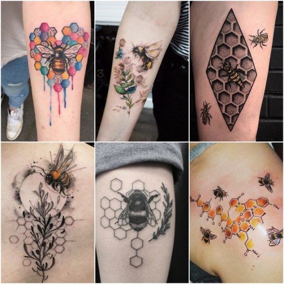 9 Top idées de Tatouages Abeille 30 9 Top idées de Tatouages Abeille 30