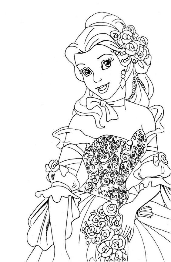 Coloriage princesse : 25 Dessins de Princesses Faciles à Colorier 9 Coloriage princesse : 25 Dessins de Princesses Faciles à Colorier 9