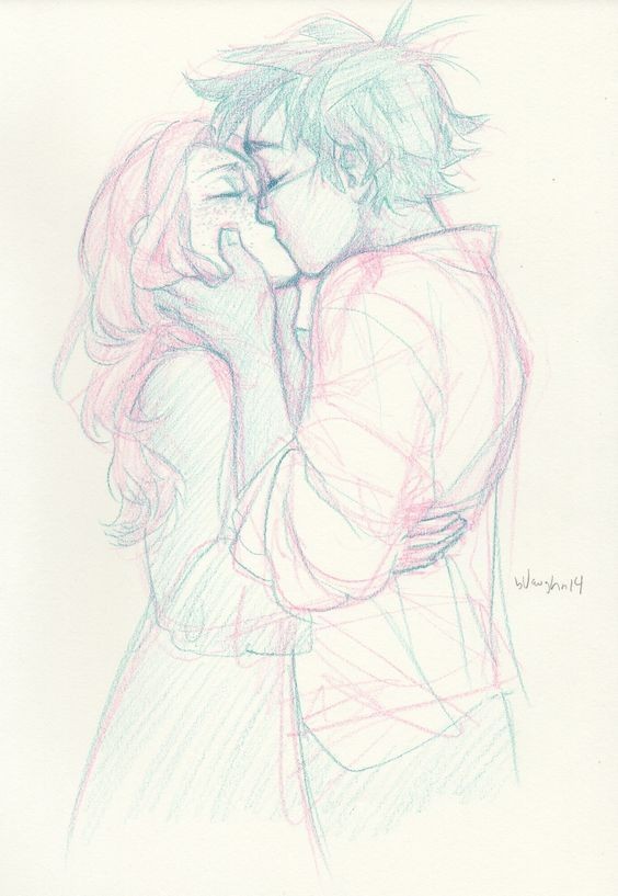 Dessin de couple : 59 idées pour apprendre à dessiner des couples 37 Dessin de couple : 59 idées pour apprendre à dessiner des couples 37