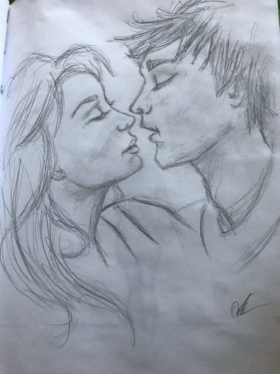 Dessin de couple : 59 idées pour apprendre à dessiner des couples 50 Dessin de couple : 59 idées pour apprendre à dessiner des couples 50