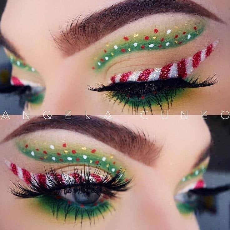 8 Maquillages de Noël original pour célébrer Noël en beauté 1 8 Maquillages de Noël original pour célébrer Noël en beauté 1