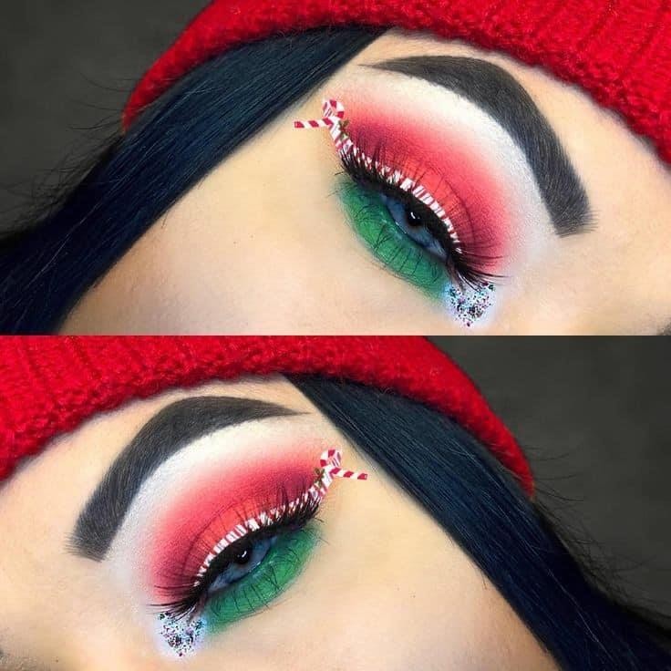 8 Maquillages de Noël original pour célébrer Noël en beauté 2 8 Maquillages de Noël original pour célébrer Noël en beauté 2