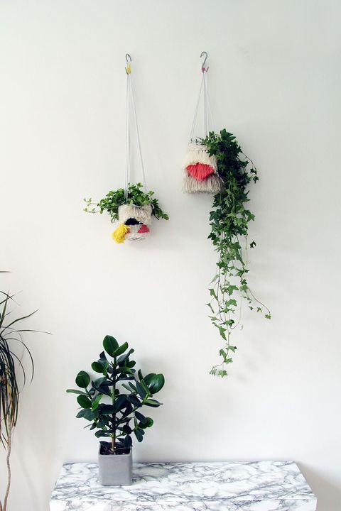 hanging planters woven