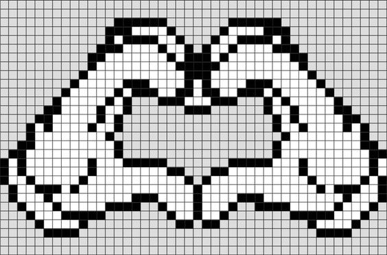 29 top idées de pixel art amour 6 29 top idées de pixel art amour 6