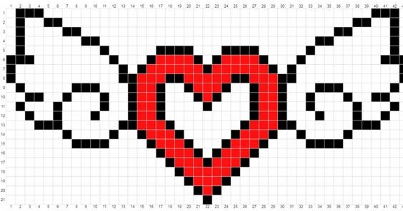 29 top idées de pixel art amour 10 29 top idées de pixel art amour 10