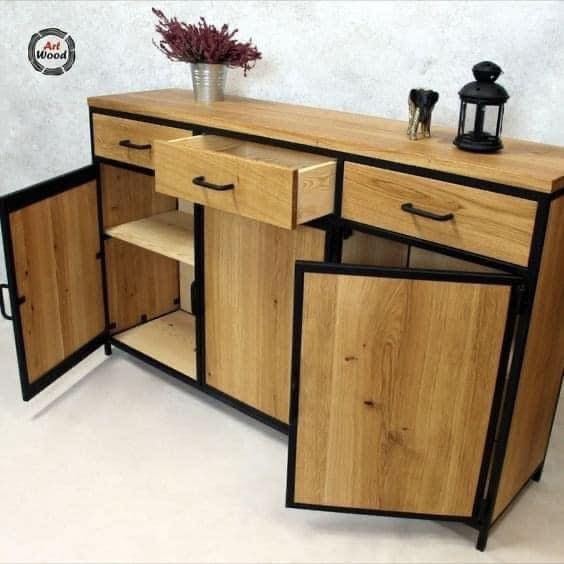9 Magnifiques combinaisons de décos entre fer et bois 3