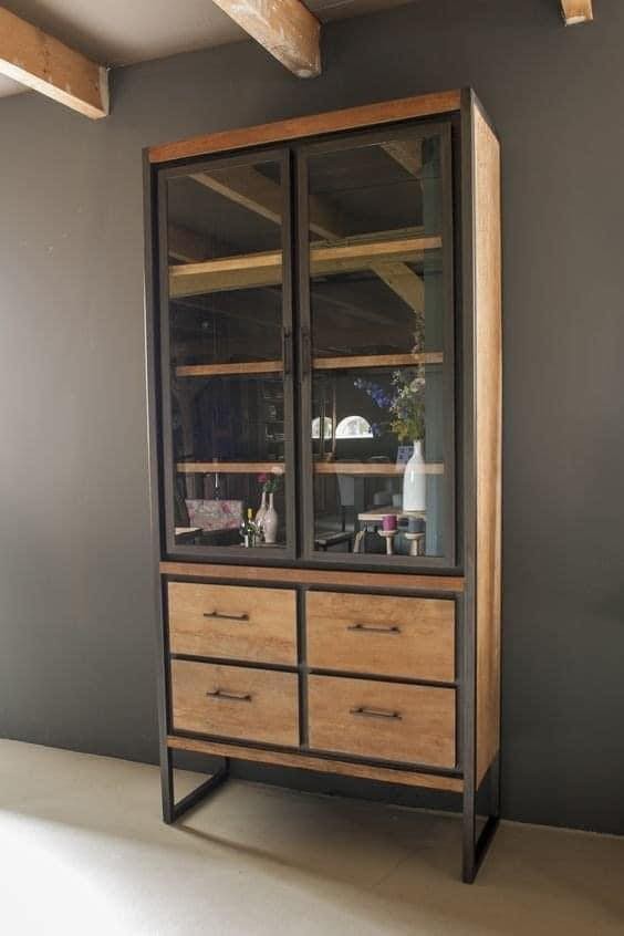 9 Magnifiques combinaisons de décos entre fer et bois 5