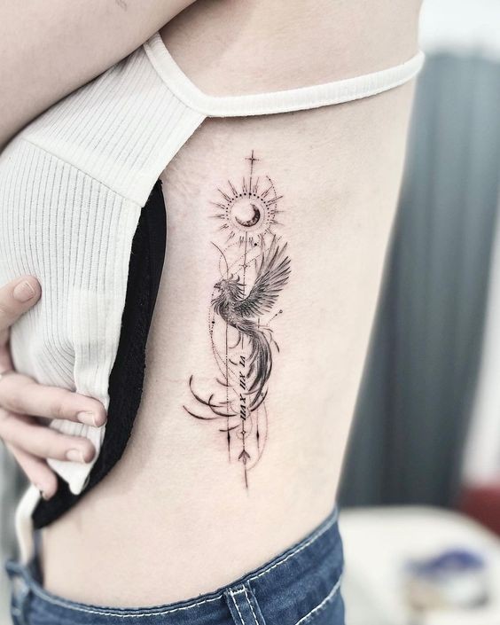 14 superbes tatouages ??de Phoenix pour les femmes 9 14 superbes tatouages ??de Phoenix pour les femmes 9