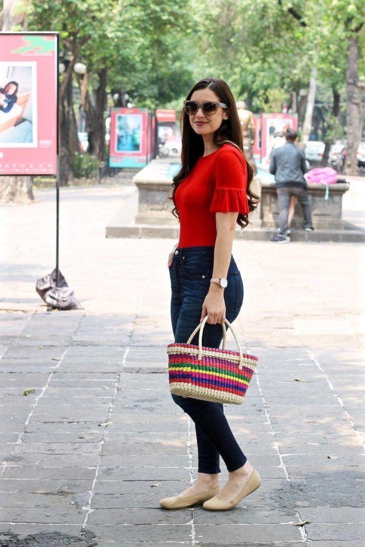 19 Idées pour assortir chemisier rouge avec un jean 1 19 Idées pour assortir chemisier rouge avec un jean 1