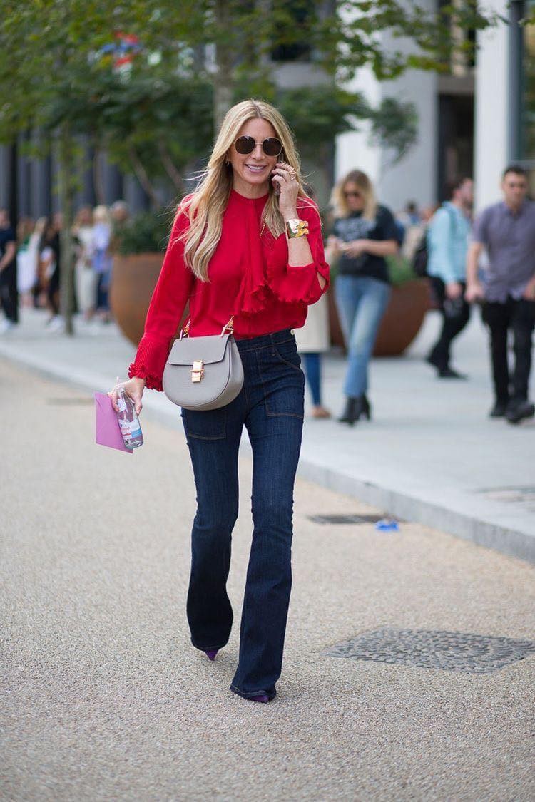 19 Idées pour assortir chemisier rouge avec un jean 4 19 Idées pour assortir chemisier rouge avec un jean 4