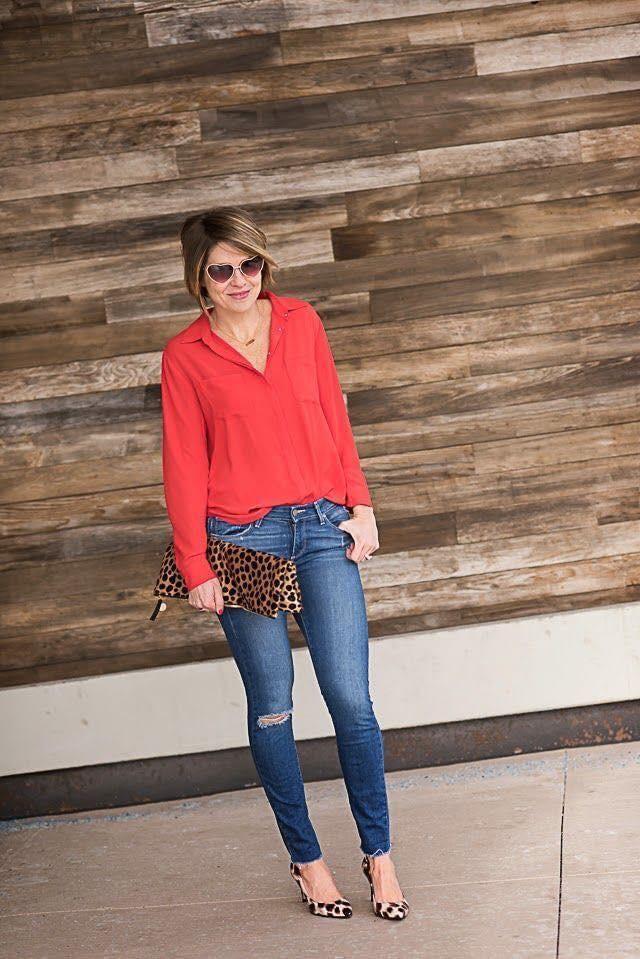 19 Idées pour assortir chemisier rouge avec un jean 17 19 Idées pour assortir chemisier rouge avec un jean 17
