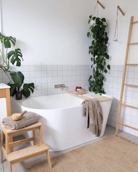 16 idées pour accrocher des plantes dans votre salle de bain 6