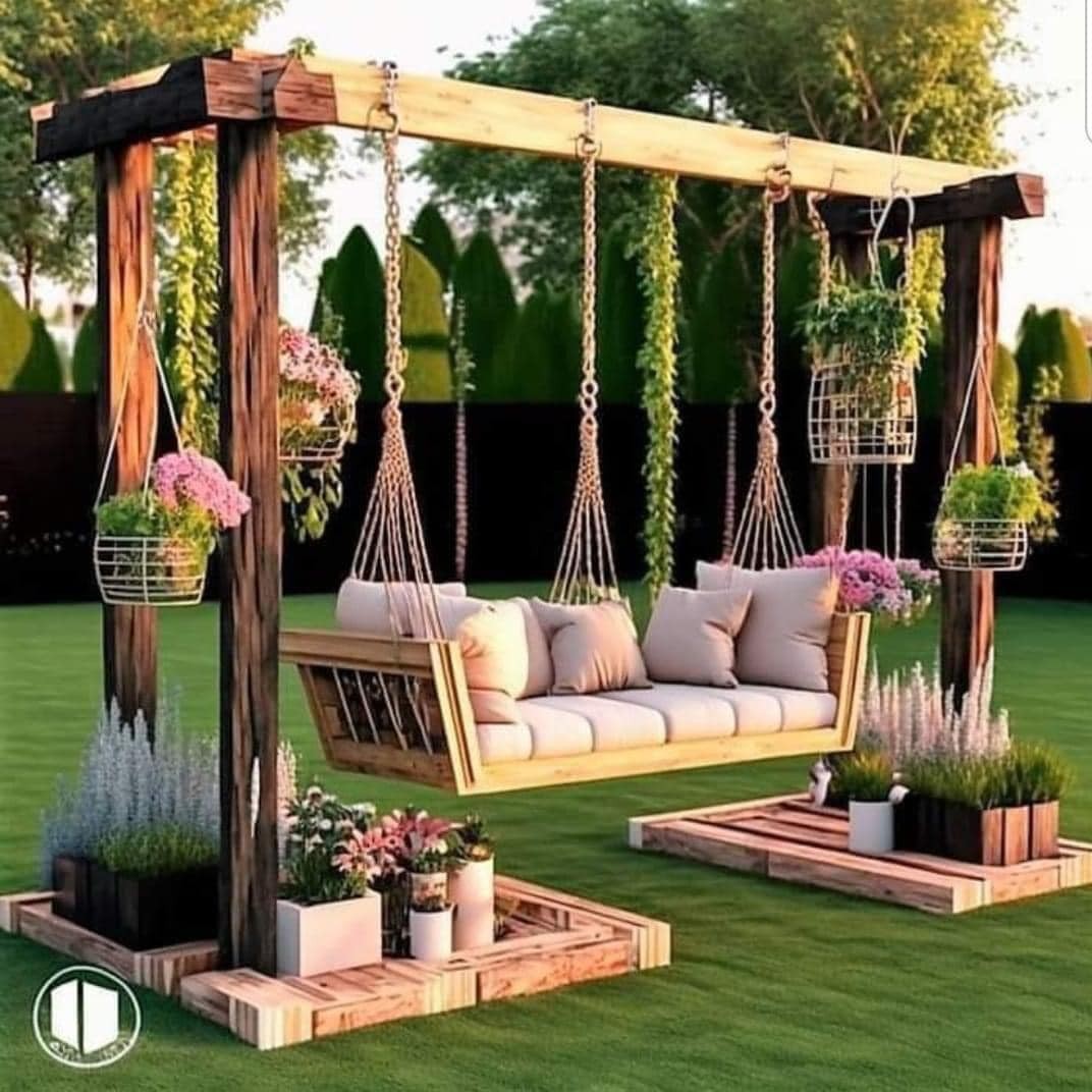 15 Idées pour décorer un petit jardin avec des palettes 2 15 Idées pour décorer un petit jardin avec des palettes 2