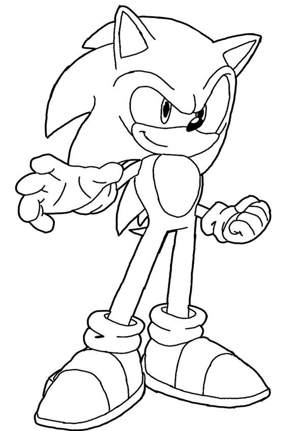 28 pages de coloriage Sonic pour les enfants 11