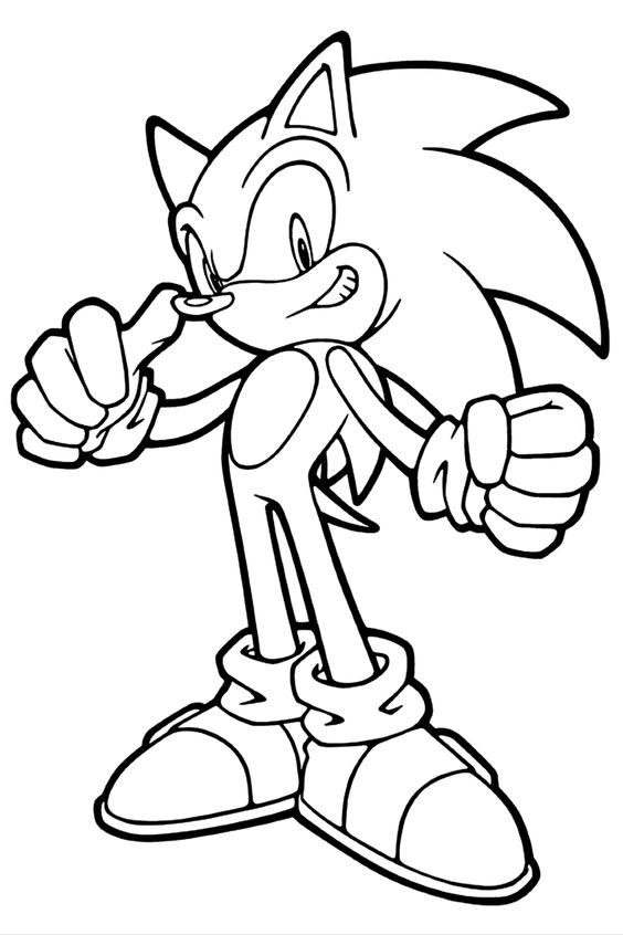 28 pages de coloriage Sonic pour les enfants 15
