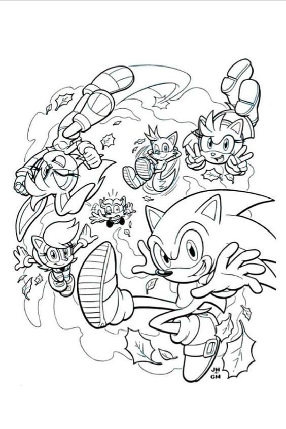 28 pages de coloriage Sonic pour les enfants 19
