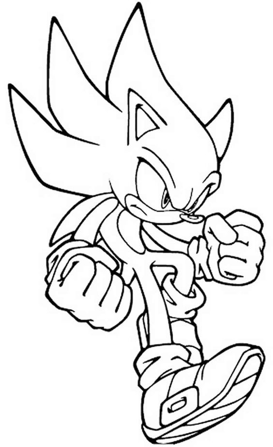 28 pages de coloriage Sonic pour les enfants 3