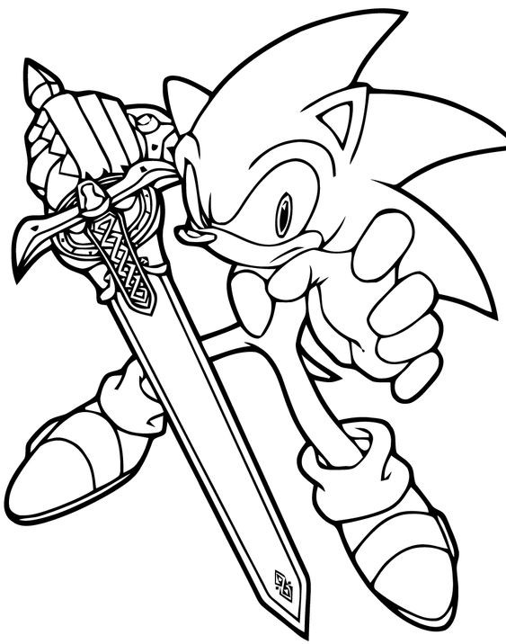 28 pages de coloriage Sonic pour les enfants 21