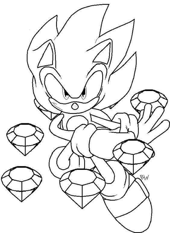 28 pages de coloriage Sonic pour les enfants 23