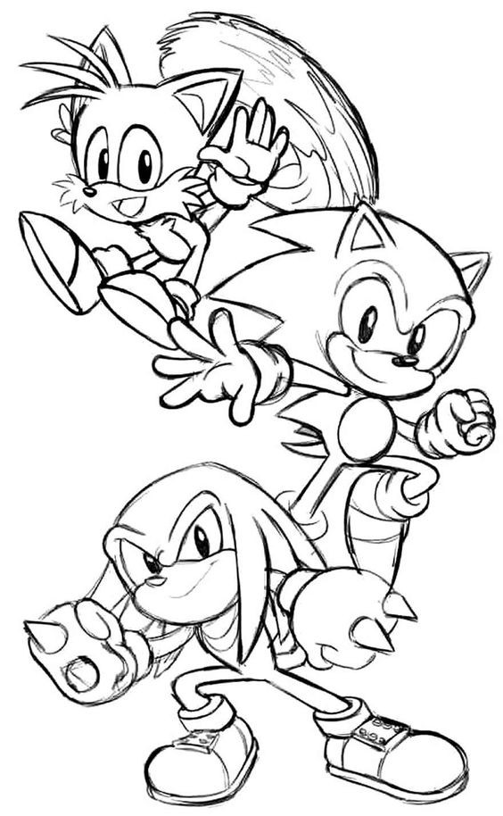 28 pages de coloriage Sonic pour les enfants 24
