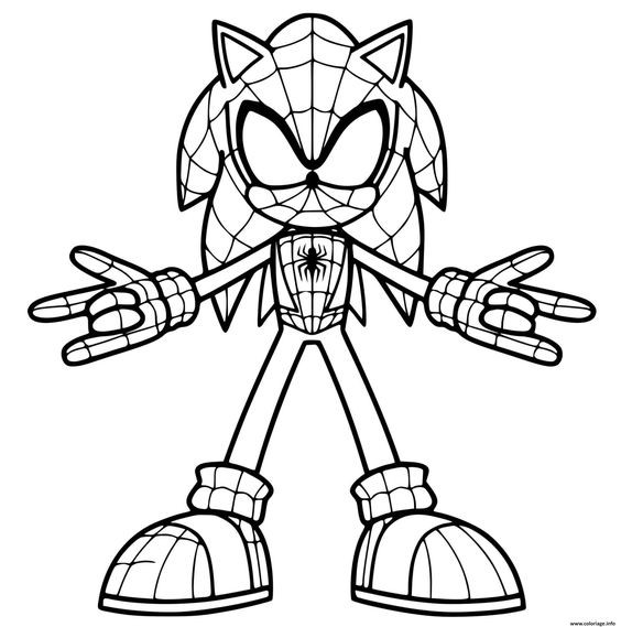 28 pages de coloriage Sonic pour les enfants 25