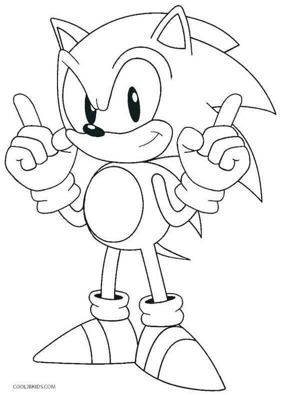 28 pages de coloriage Sonic pour les enfants 26