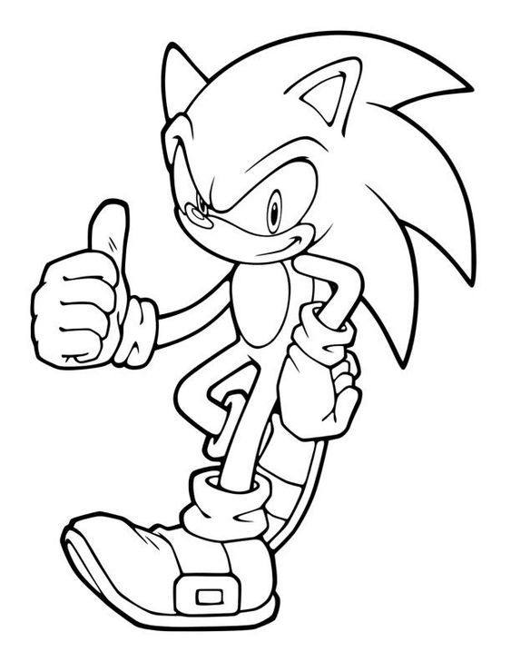 28 pages de coloriage Sonic pour les enfants 8