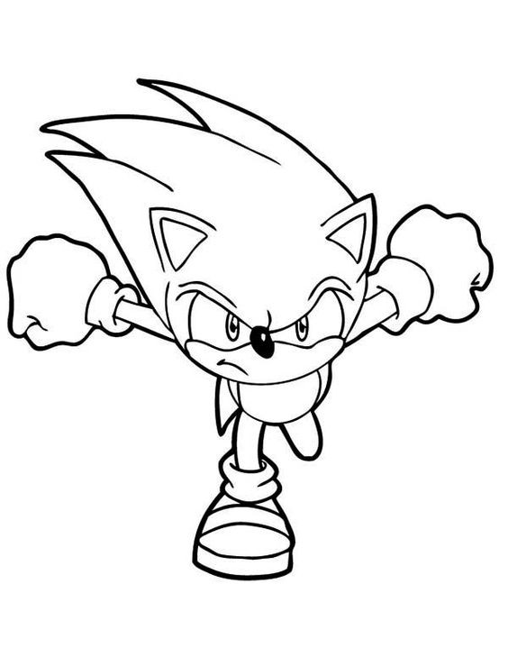 28 pages de coloriage Sonic pour les enfants 1