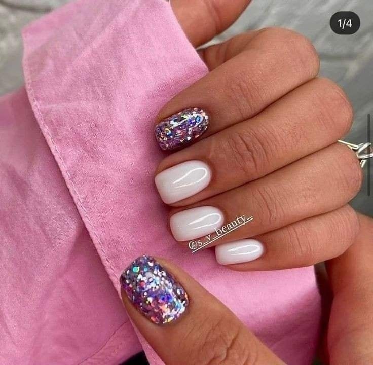 29 idées de gelish paillettes sur ongles courts 5 29 idées de gelish paillettes sur ongles courts 5