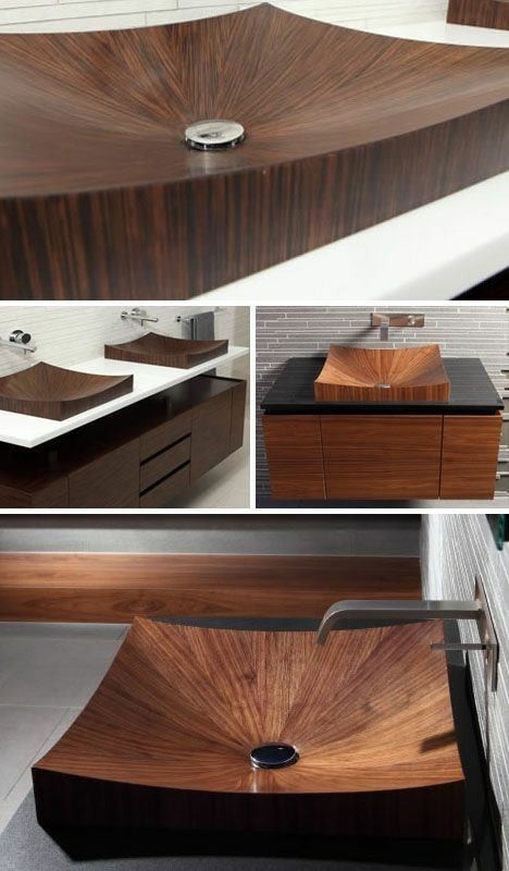 30 idées de lavabos en bois 22 30 idées de lavabos en bois 22