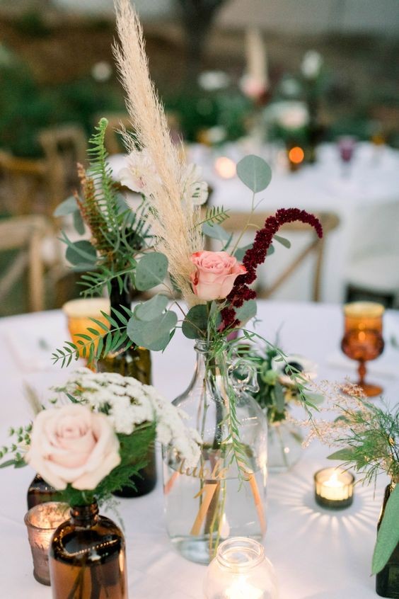 36 idées de centres de table de mariage bohème 27 36 idées de centres de table de mariage bohème 27