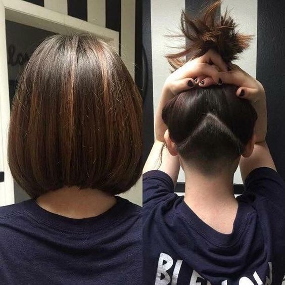 Carré plongeant nuque rasé : 32 modèles pour vous 3