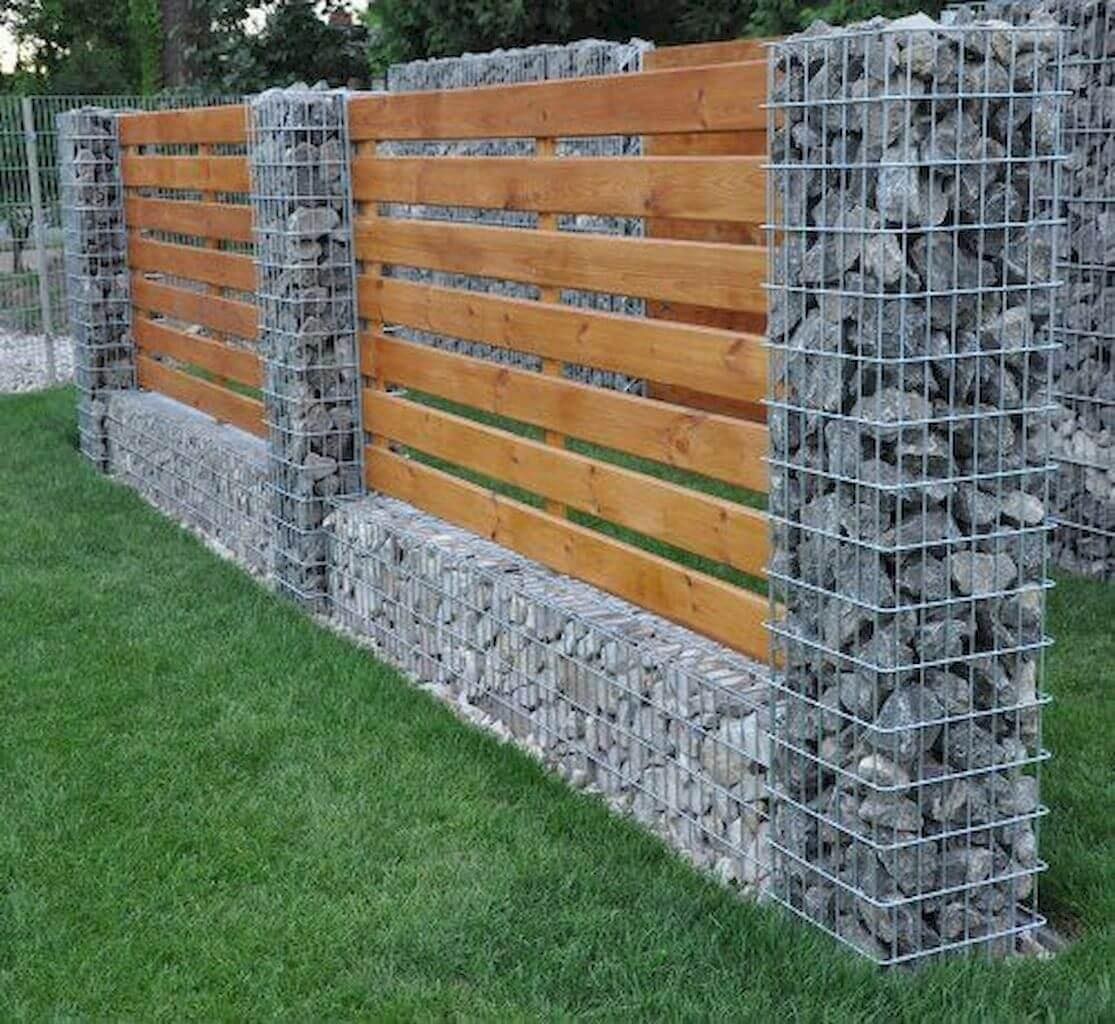 Gabions : 16 Décors de jardin à faire avec des cailloux 6