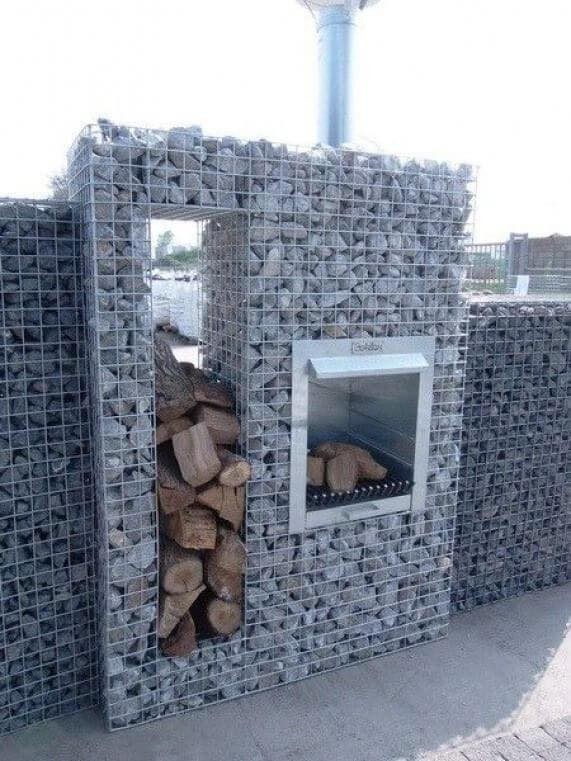 Gabions : 16 Décors de jardin à faire avec des cailloux 7