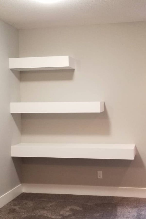 22+ Meilleures idées d'étagères flottantes pour 2023 14 simple floating shelf
