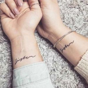 Tatouage sœur minimaliste : Les 31 tatouages ??assortis les plus cool dont vous avez besoin 24