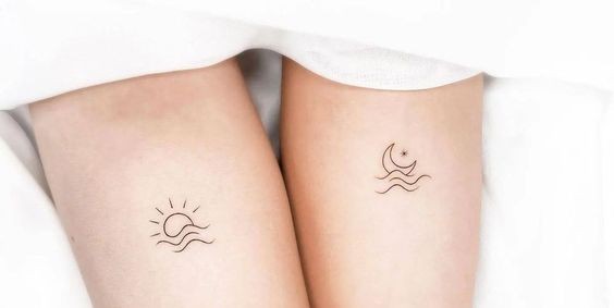 Tatouage sœur minimaliste : Les 31 tatouages ??assortis les plus cool dont vous avez besoin 31