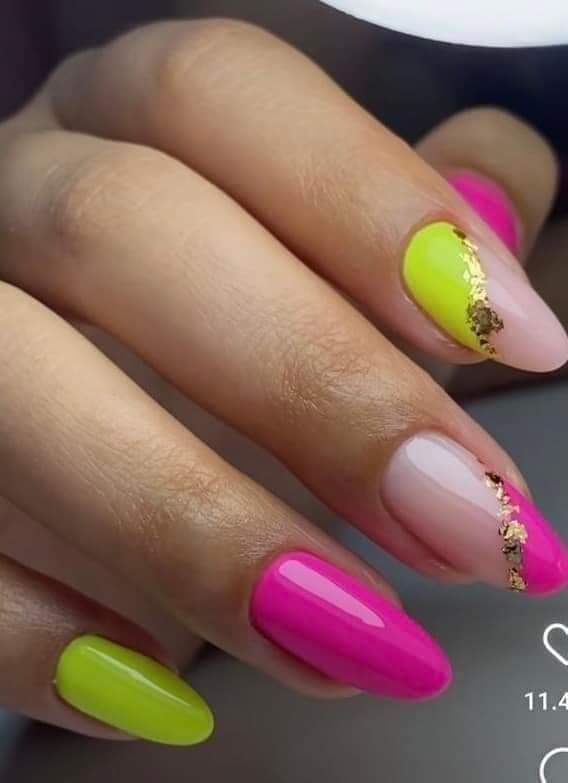 27 idées de nail art pour des ongles colorés 8 27 idées de nail art pour des ongles colorés 8