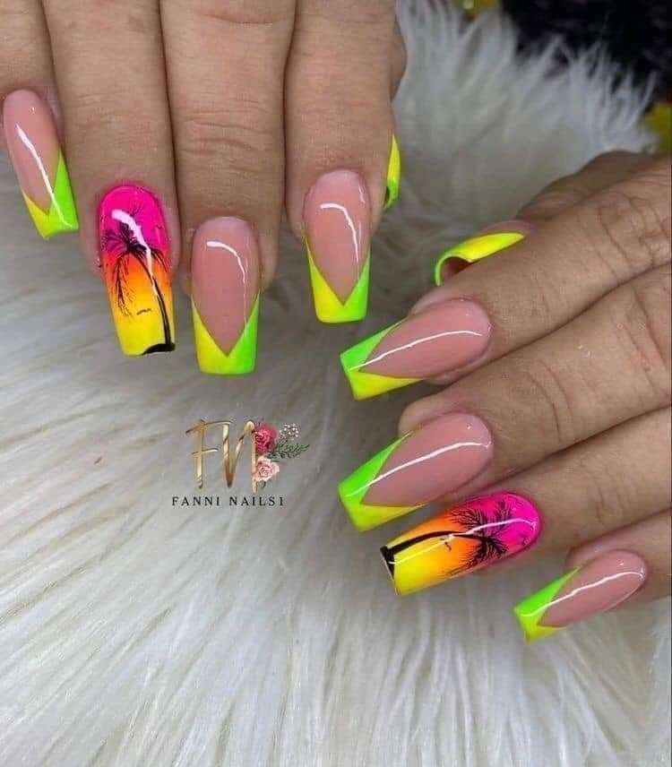 27 idées de nail art pour des ongles colorés 24 27 idées de nail art pour des ongles colorés 24