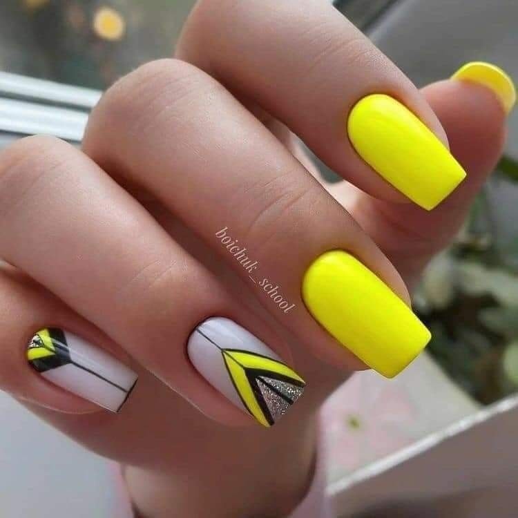 27 idées de nail art pour des ongles colorés 27 27 idées de nail art pour des ongles colorés 27
