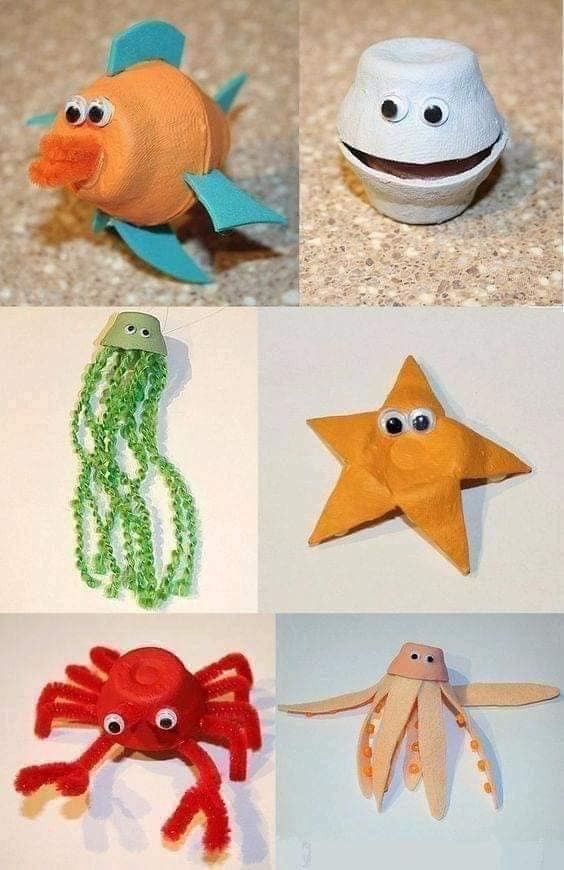 23 Animaux aquatiques à faire avec de la récup' 23 23 Animaux aquatiques à faire avec de la récup' 23
