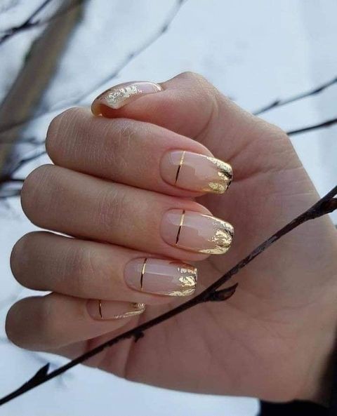 29 idées d'ongles avec des touches dorées 1 29 idées d'ongles avec des touches dorées 1