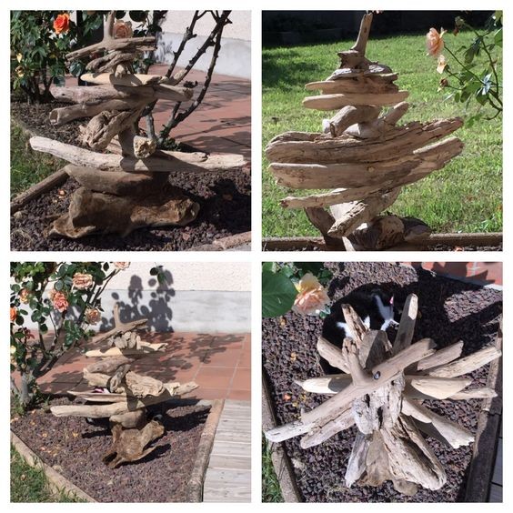 Déco de jardin en bois flotté : 23 idées à adopter 9 Déco de jardin en bois flotté : 23 idées à adopter 9