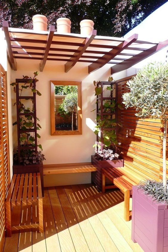 16 Petites pergolas pour un coin de petit jardin 1 16 Petites pergolas pour un coin de petit jardin 1