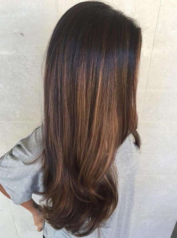 20 honey balayages on brown and black hair 18