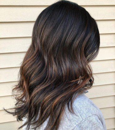 20 honey balayages on brown and black hair 10