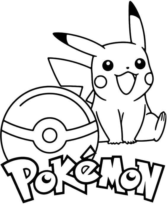 Coloriage Pokemon facile. (Dessin à colorier)