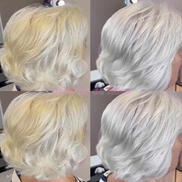 Comment éviter le jaunissement des cheveux blancs 1